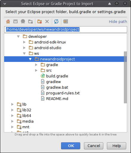 import select directory